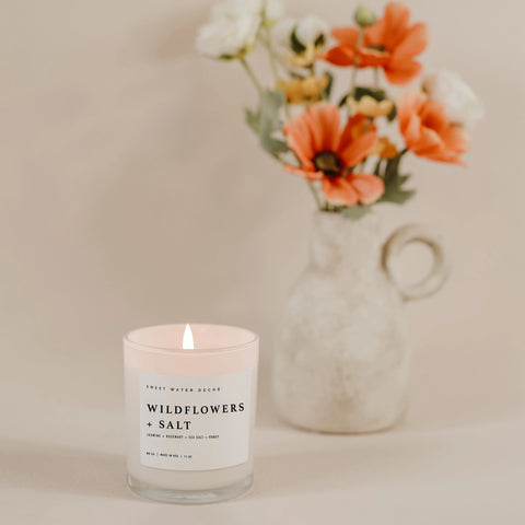 Soy Candle - White Jar -11oz